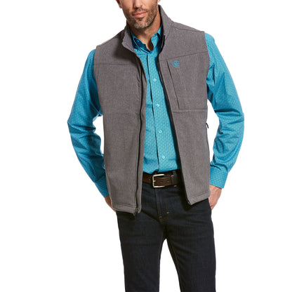 Ariat Mens Logo 2.0 Softshell Logo Vest Charcoal