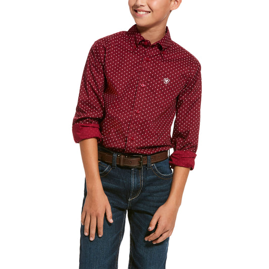Ariat Urbin Stitch Classic Long Sleeve Shirt Lush Berry