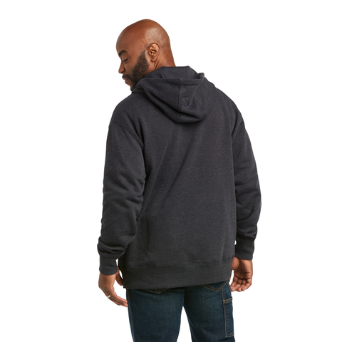 Ariat Rebar Workman 1/4 Zip Hoodie Charcoal