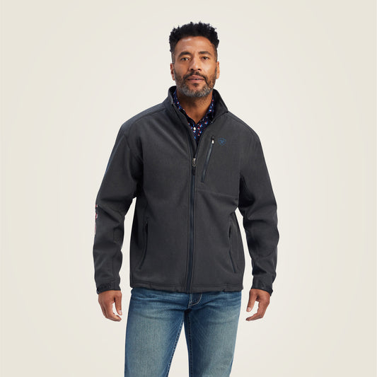Ariat Mens 2.0 Patriot Softshell Jacket Charcoal