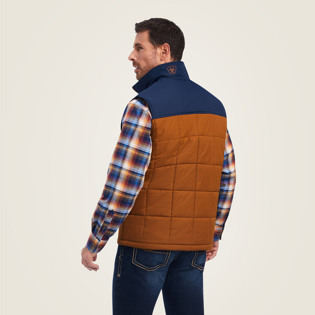 Ariat Crius Vest Chestnut/Navy