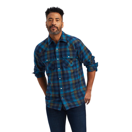 Ariat Halstead Retro Fit Long Sleeve Shirt Sylvan Teal