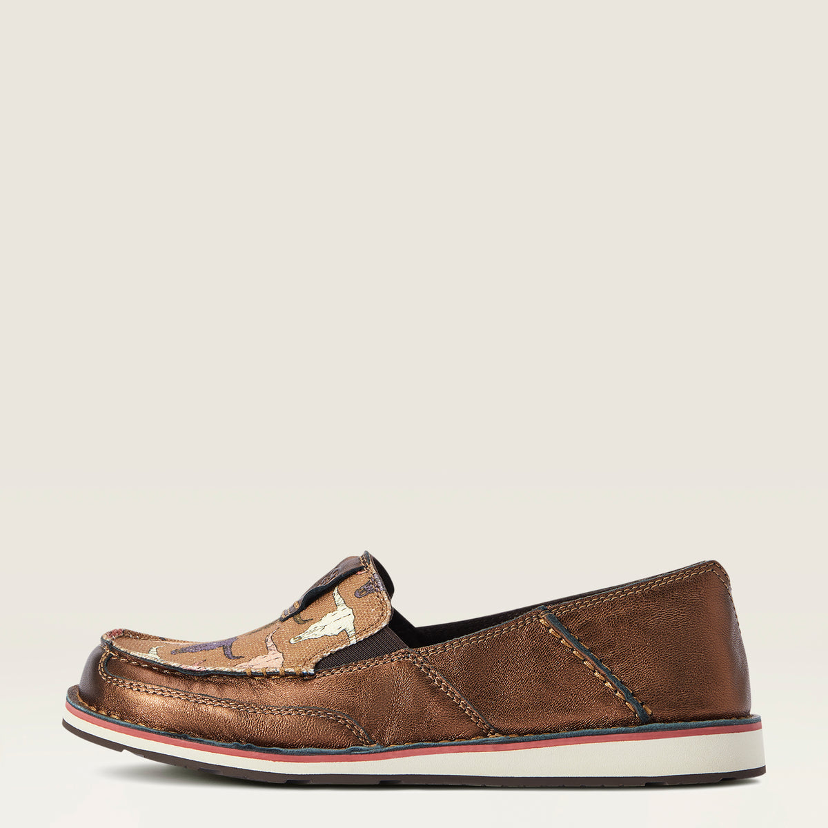 Ariat Cruiser Metallic Bronze/Steer Print