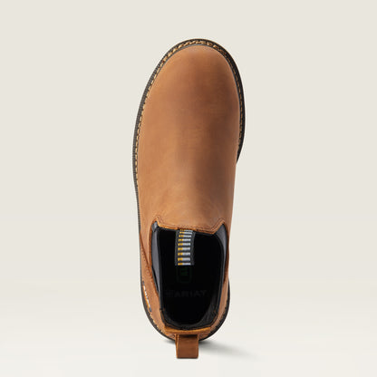 Ariat Rebar Wedge Chelsea Aged Honey Composite Toe Waterproof EH