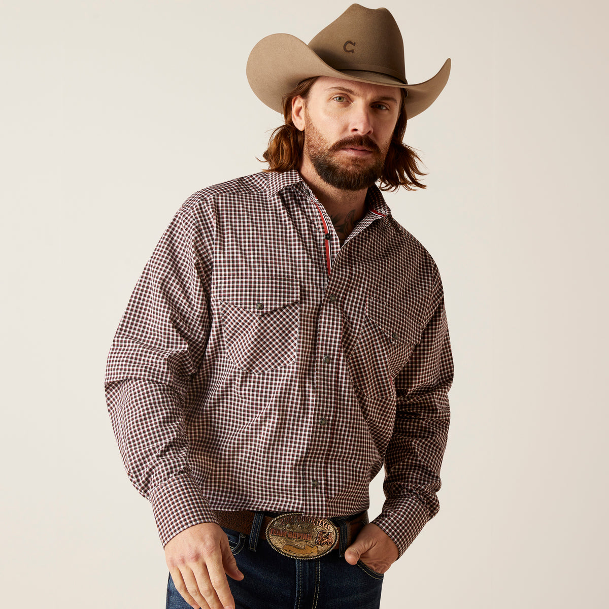 Ariat Scout Long Sleeve Snap Shirt White