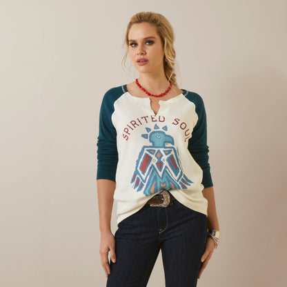 Ariat Spirited Soul Top Coconut/Pond