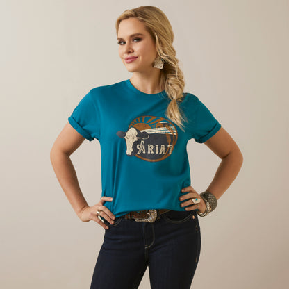 Ariat Heartland Tee Deep Lagoon