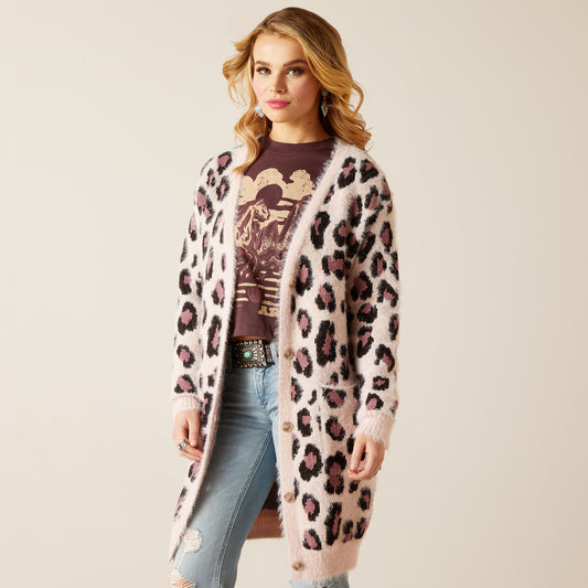 Ariat Pretty in Pink Sweater Leopard