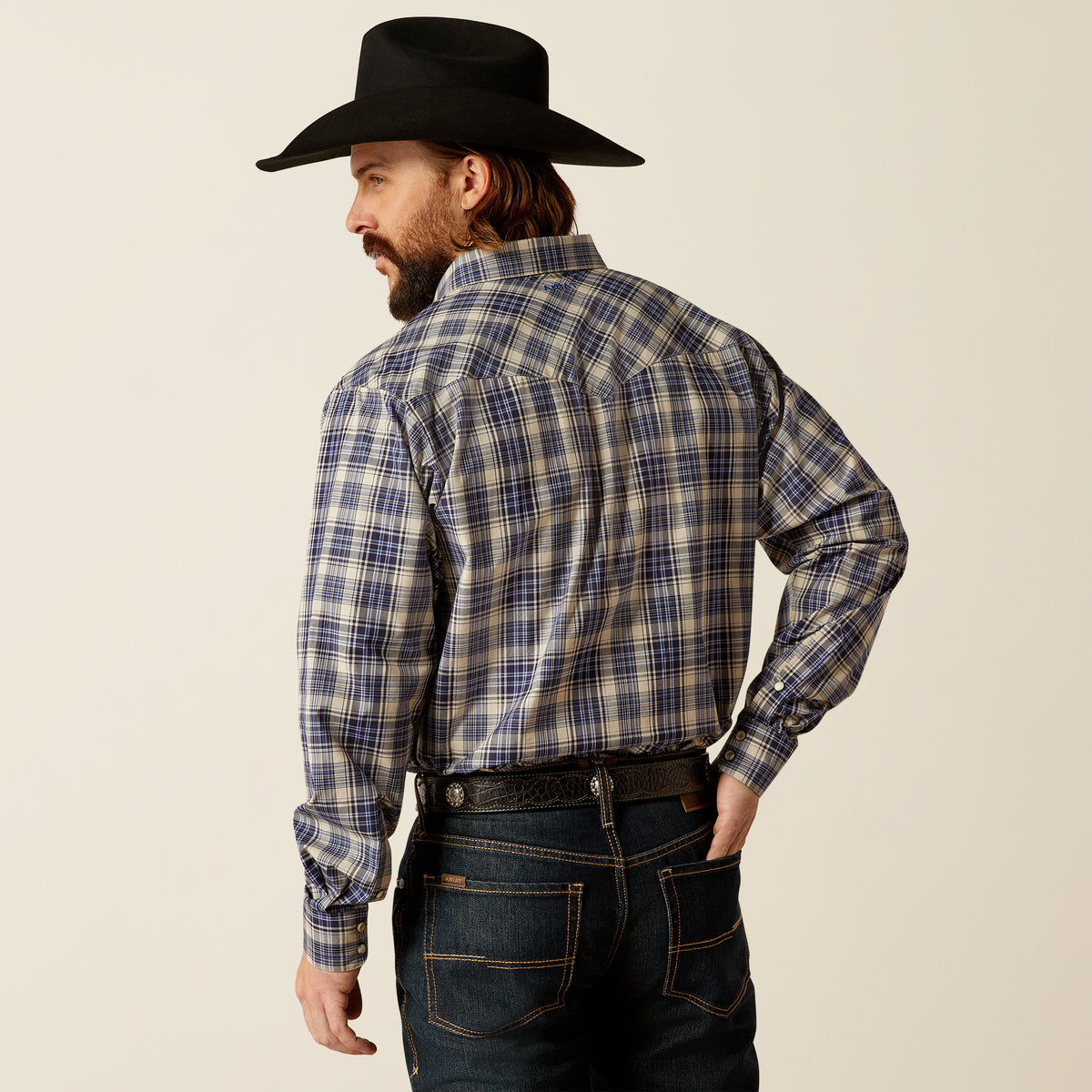 Ariat Pro Sandy Long Sleeve Snap Shirt Navy Blue