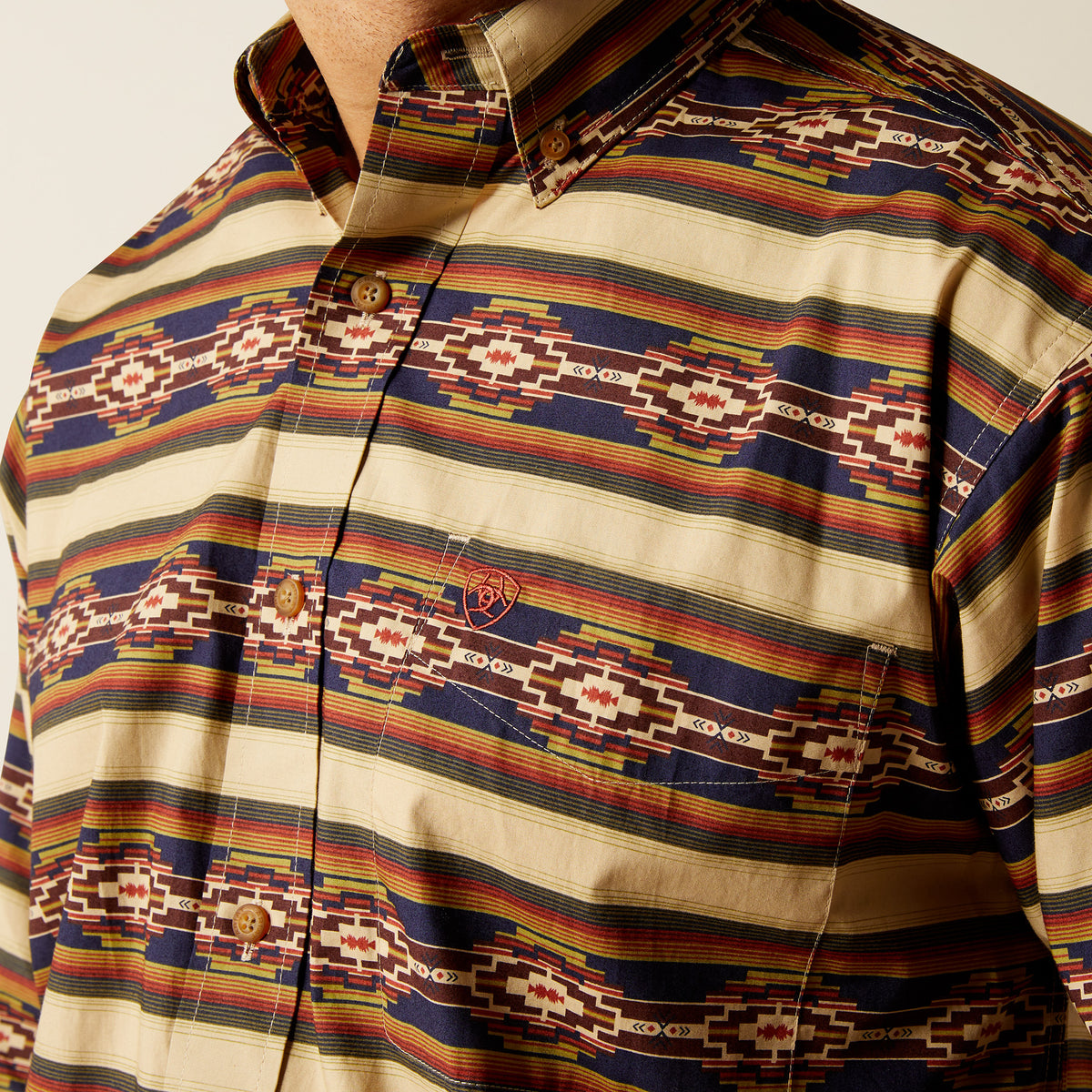 Ariat Stanford Long Sleeve Shirt Khaki