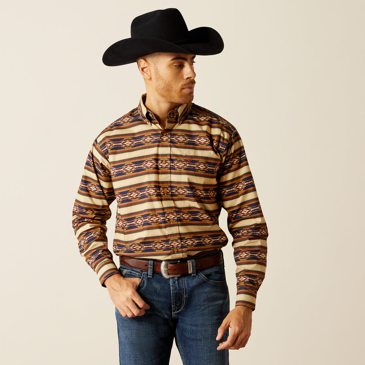 Ariat Stanford Long Sleeve Shirt Khaki