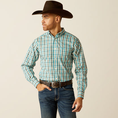 Ariat Wrinkle Free Gordie Teal