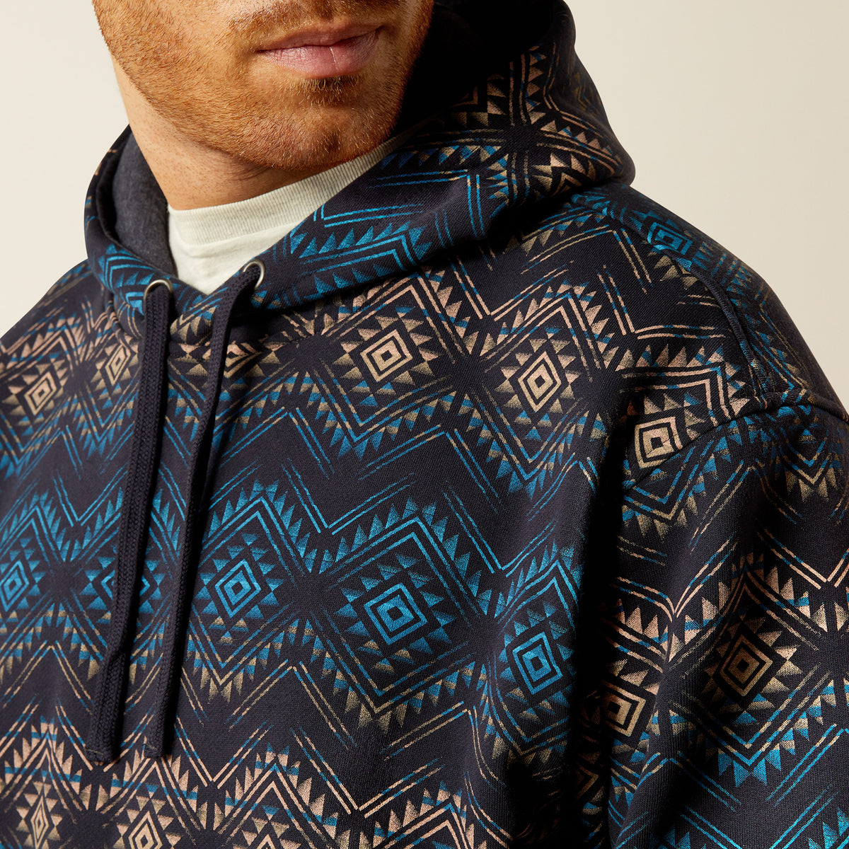 Ariat Color Block Hoodie Navy