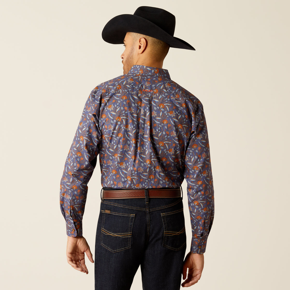 Ariat Ty Classic Fit Long Sleeve Shirt Dark Blue