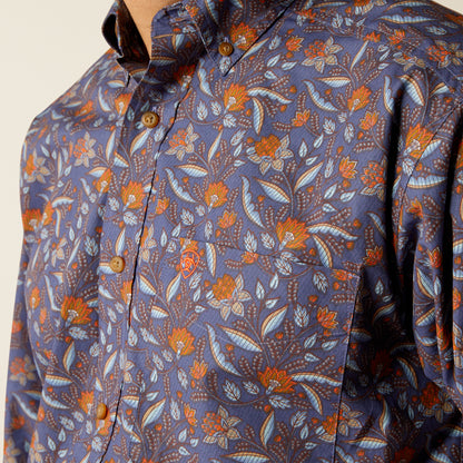 Ariat Ty Classic Fit Long Sleeve Shirt Dark Blue