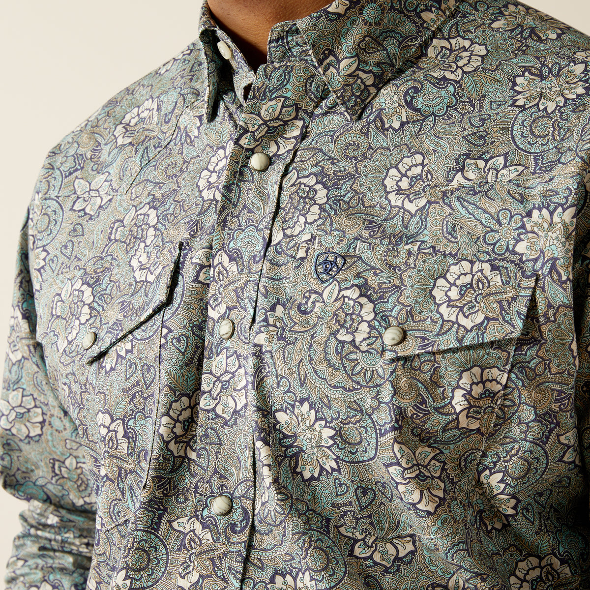 Ariat Rocky Classic Fit Long Sleeve Shirt Khaki