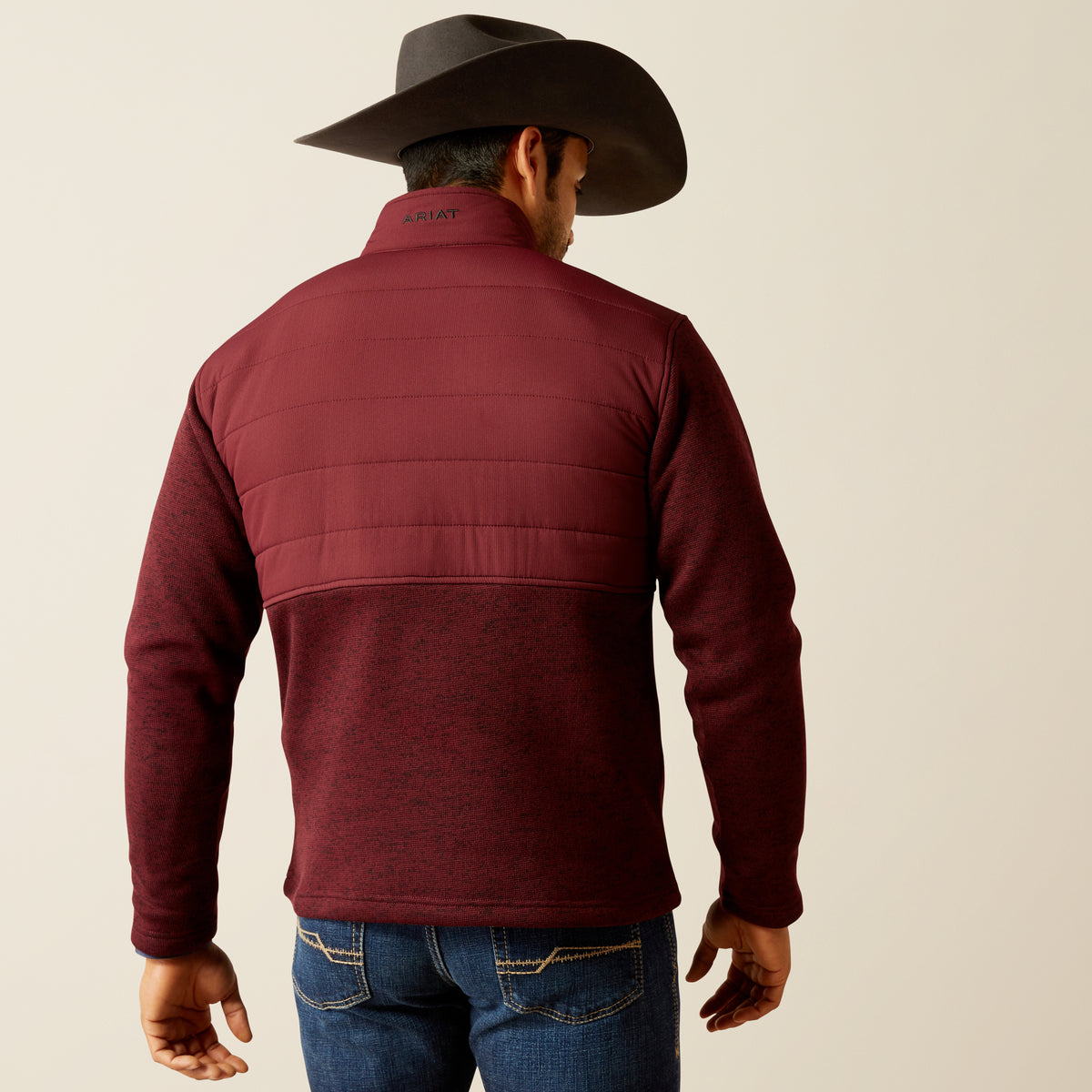 Ariat Cadwell Reinforced Snap Windsor Wine