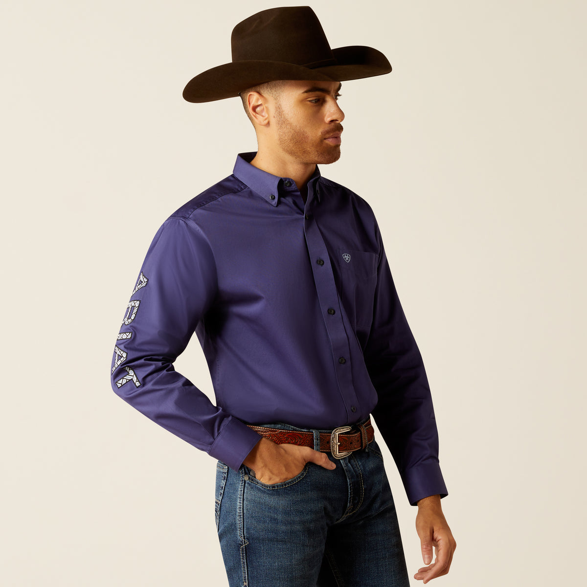 Ariat Team Logo Twill Classic Dark/Light Blue