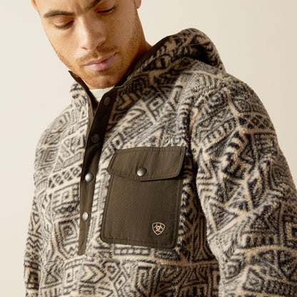 Ariat Polar Bear Fleece Hoodie Light Brindle