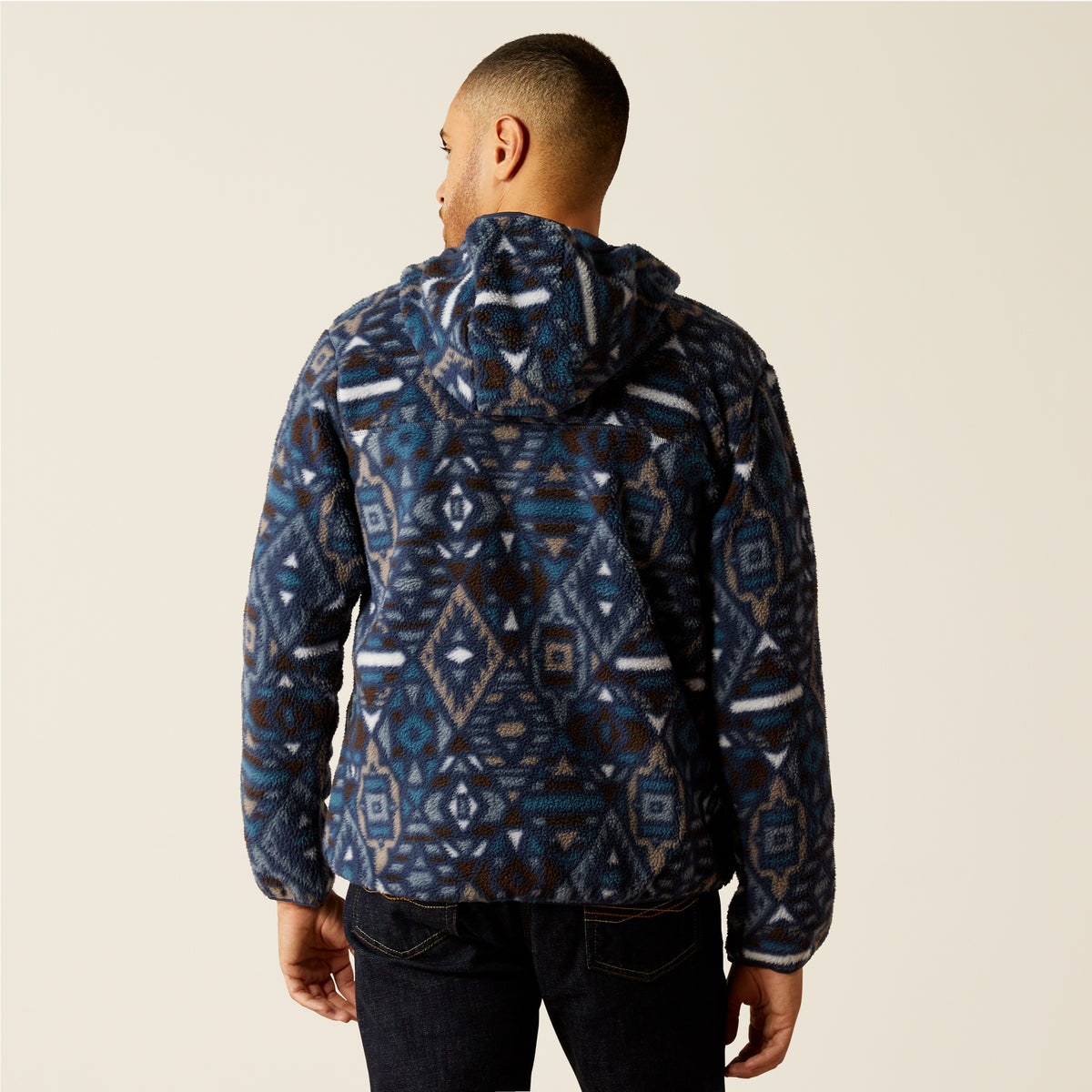 Ariat Polar Bear Fleece Hoodie Navy Southwest