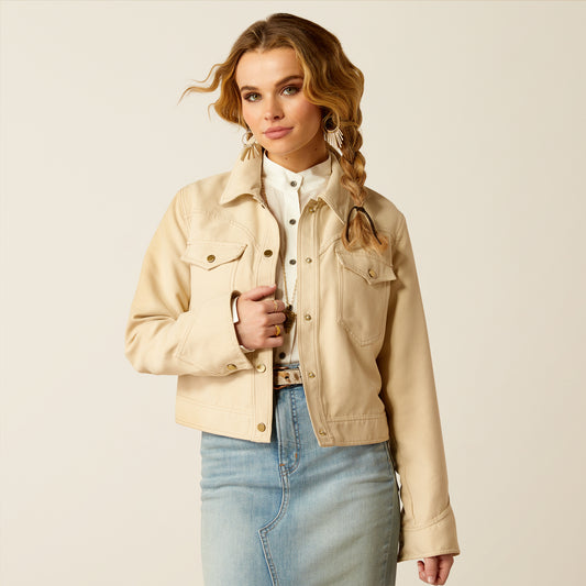 Ariat Rodeo Cropped jacket Oyster Gray