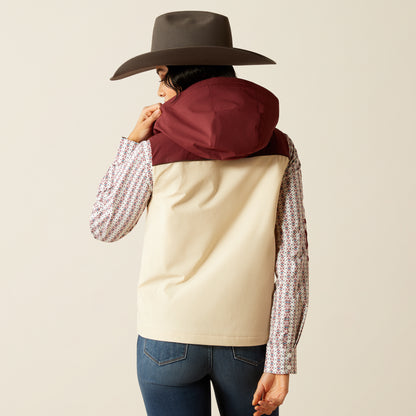 Ariat Pioneer StretchShell Vest Summer Sand / Rosewood