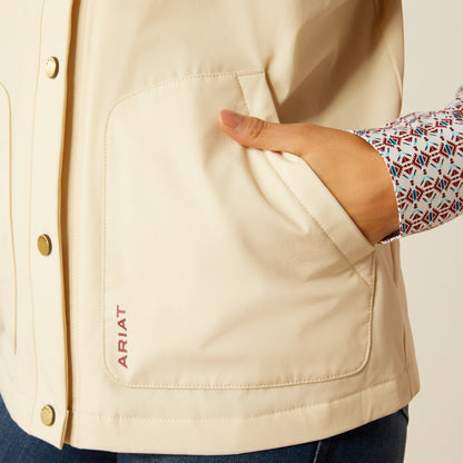 Ariat Pioneer StretchShell Vest Summer Sand / Rosewood