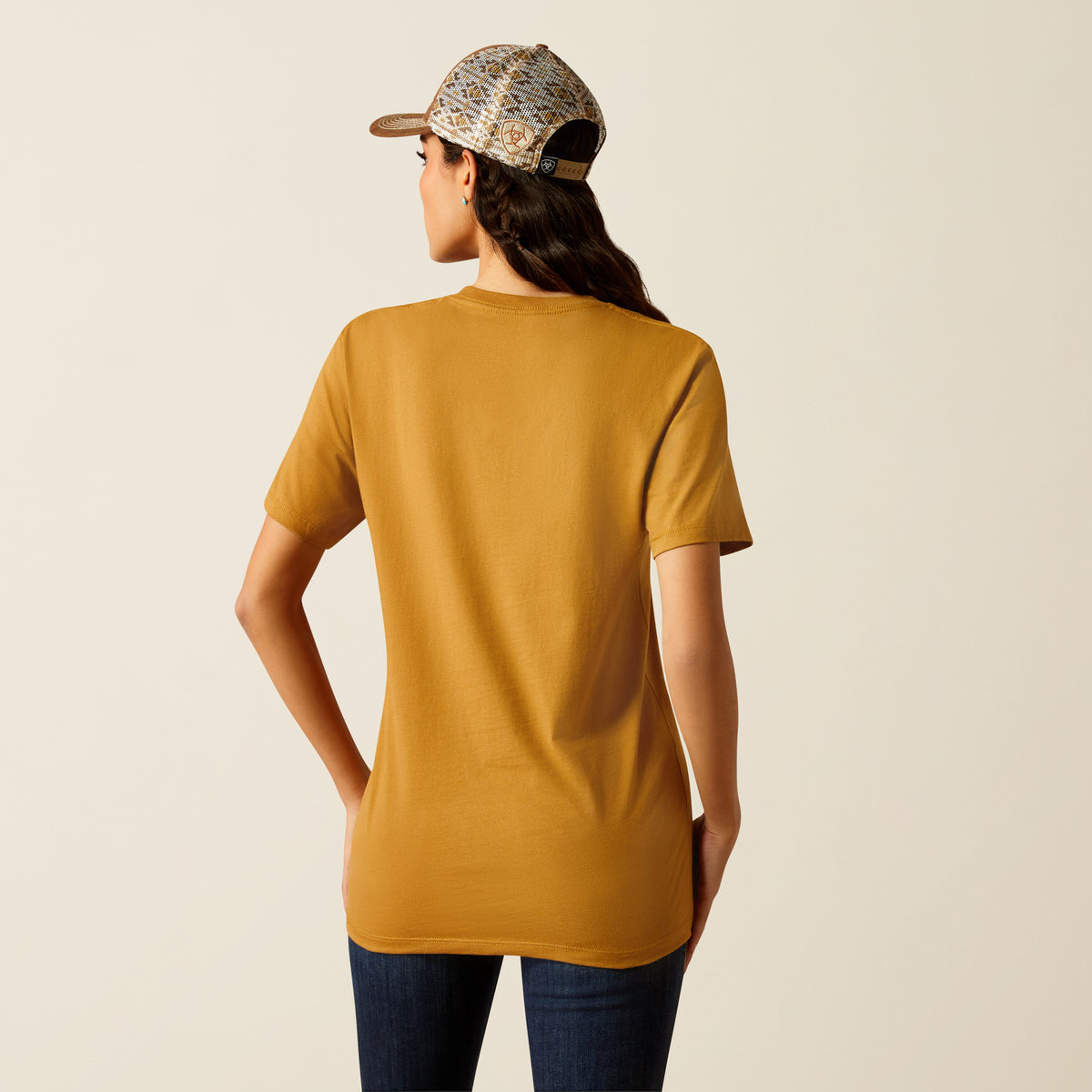 Ariat Longhorn Brand Tee Mustard