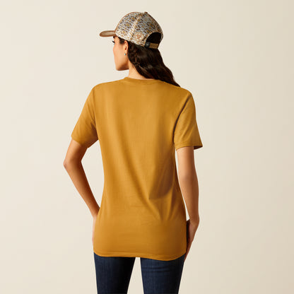 Ariat Longhorn Brand Tee Mustard