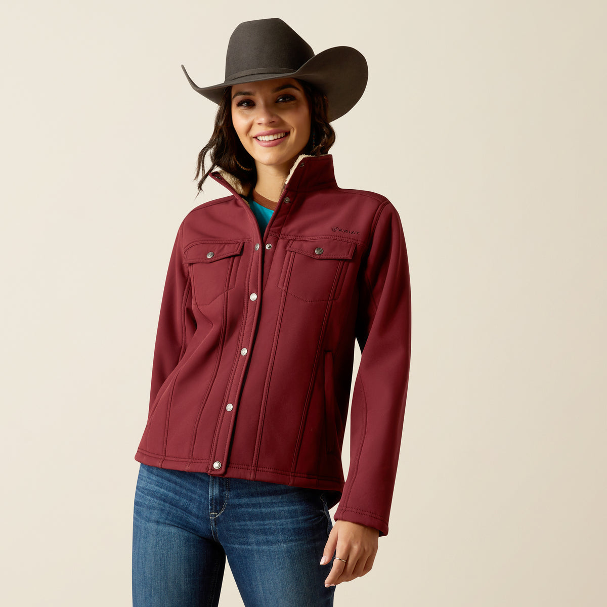 Ariat Berber Back Softshell Jacket Tawny Port