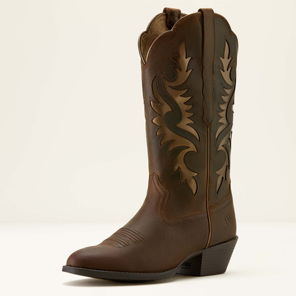 Ariat Heritage R Toe Retro Western Boot Sassy Brown