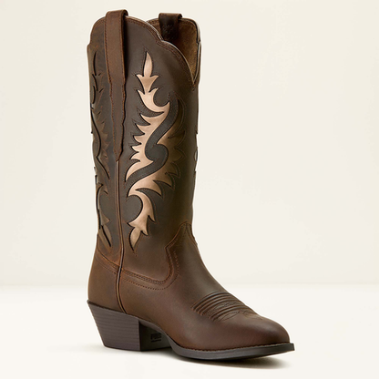 Ariat Heritage R Toe Retro Western Boot Sassy Brown
