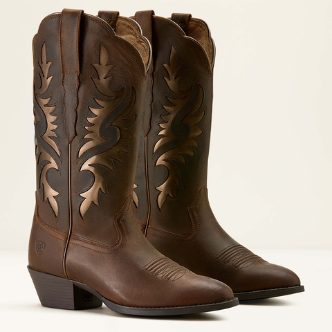 Ariat Heritage R Toe Retro Western Boot Sassy Brown
