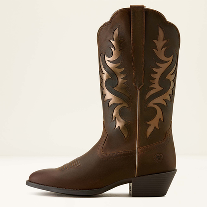 Ariat Heritage R Toe Retro Western Boot Sassy Brown