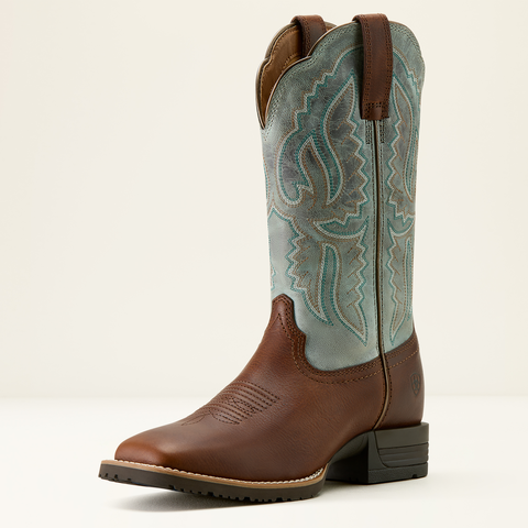 Ariat Hybrid Ranchwork Western Boot Peanut