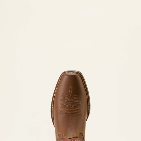 Ariat Round Up Narrow Cutter Toe Western Boot Sorrel Crunch