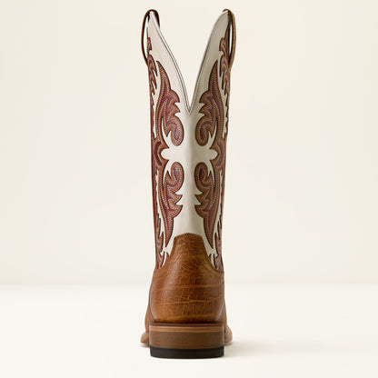 Ariat Mens Gritstone Wide Square Toe Cowboy Boot Burnt Honey