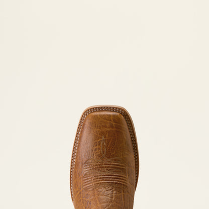 Ariat Mens Gritstone Wide Square Toe Cowboy Boot Burnt Honey