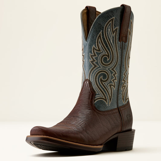 Ariat Mens Stonebrook Narrow Cutter Toe Cowboy Boot Java Edge