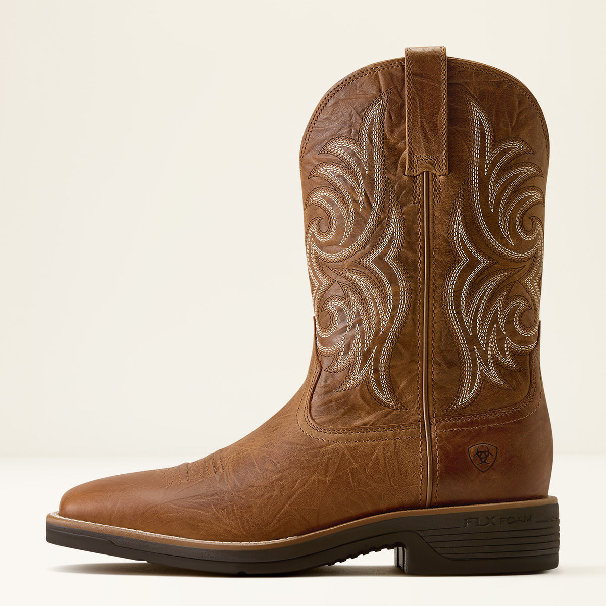 Ariat Mens Ranger Wide Square Toe Cowboy Boot Sunbaked Tan