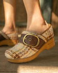 Dansko Pearson Clog Tan Plaid