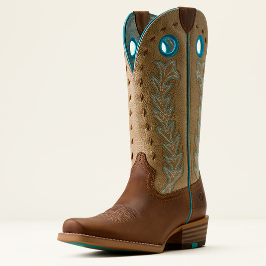 Ariat Ladies Lucera Narrow Cutter Toe Western Boot Wheat Brown
