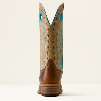 Ariat Ladies Lucera Narrow Cutter Toe Western Boot Wheat Brown