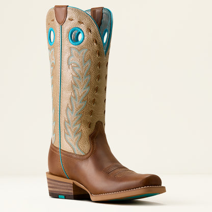 Ariat Ladies Lucera Narrow Cutter Toe Western Boot Wheat Brown