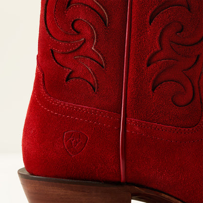 Ariat Ladies Vallie X Toe Western Boot Cherry Suede