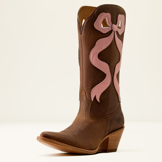 Ariat Ladies Beaux J Toe Western Boot Weathered Tan