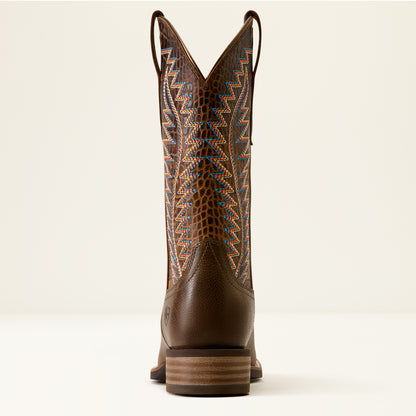 Ariat Ladies Monte Vista Wide Square Toe Western Boot Wicker