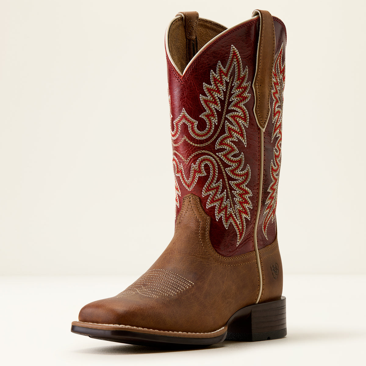 Ariat Ladies Canyon Point Wide Square Toe Western Boot Desert Sand