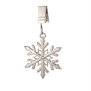 Evergreen Metal Snowflake Flag Weight