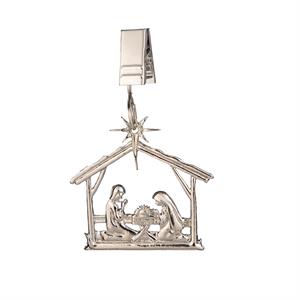 Evergreen Metal Nativity Flag Weight